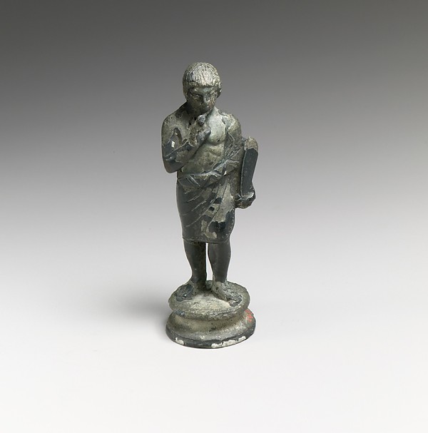 Bronze statuette of a youth