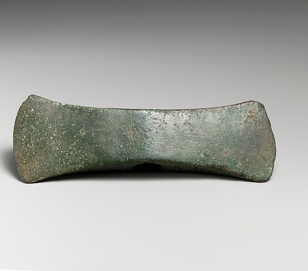 Bronze double axe by an unrecorded maker, The Metropolitan Museum of Art
