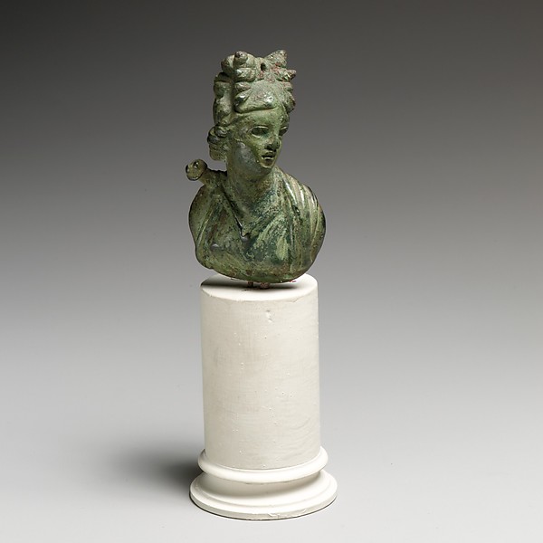 Bronze bust of Artemis, 1st half of the 1st century CE