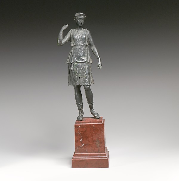 Bronze statuette of Artemis, Bronze, Greek