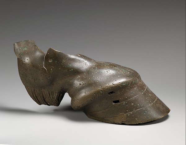 Bronze hoof of a horse