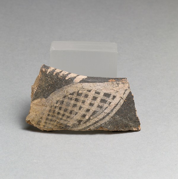 Terracotta rim fragment with hatched form by an unrecorded maker, The Metropolitan Museum of Art