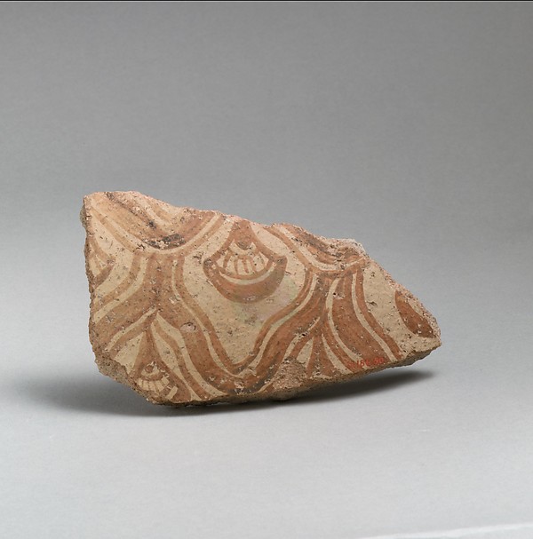 Two terracotta fragments of a large jar with reticulated pattern enclosing conventional flowers by an unrecorded maker, The Metropolitan Museum of Art
