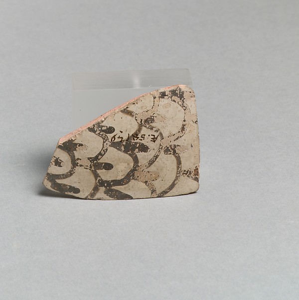 Terracotta vessel fragment with scale pattern by an unrecorded maker, The Metropolitan Museum of Art