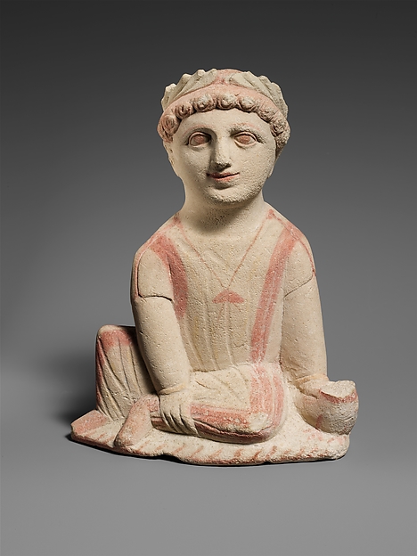 Limestone statuette of a temple boy by an unrecorded maker, The Metropolitan Museum of Art