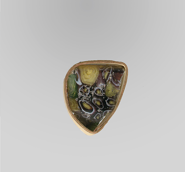Glass mosaic carinated bowl fragment by an unrecorded maker, The Metropolitan Museum of Art