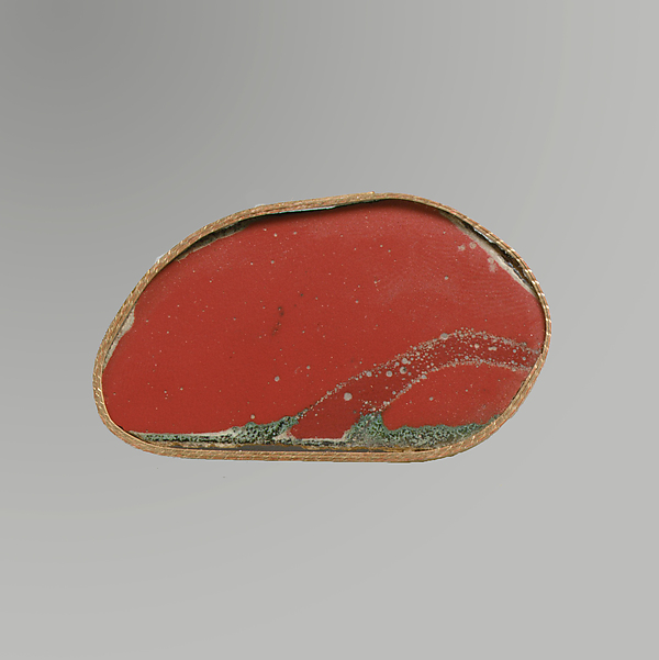Glass monochrome inlay fragment