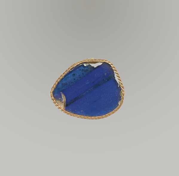 Glass monochrome inlay fragment by an unrecorded maker, The Metropolitan Museum of Art