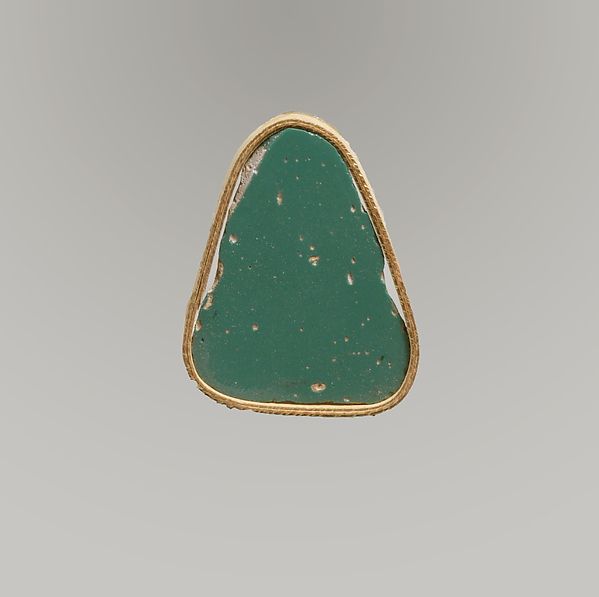 Glass monochrome inlay fragment by an unrecorded maker, The Metropolitan Museum of Art