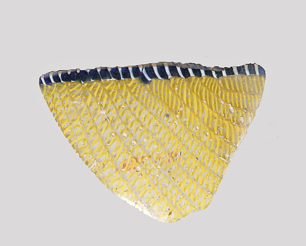 Glass network mosaic bowl fragment by an unrecorded maker, The Metropolitan Museum of Art