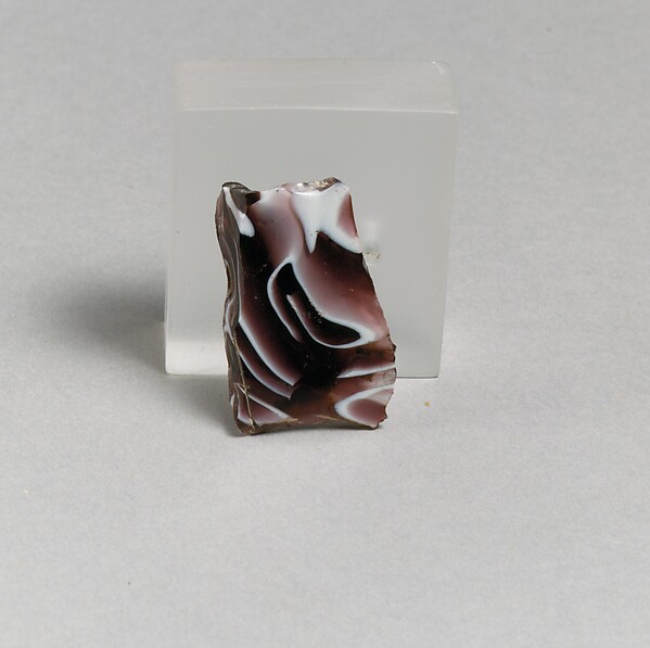 Glass mosaic ribbed bowl fragment by an unrecorded maker, The Metropolitan Museum of Art