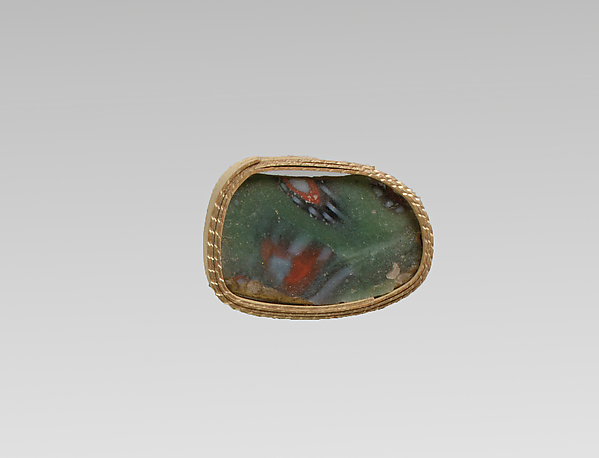 Glass mosaic base fragment by an unrecorded maker, The Metropolitan Museum of Art