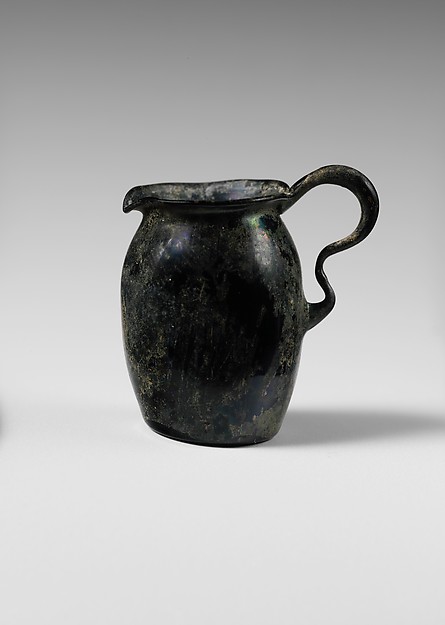 Glass miniature one-handled jug by an unrecorded maker, The Metropolitan Museum of Art
