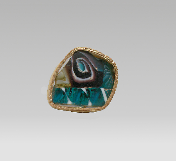 Glass mosaic bowl fragment