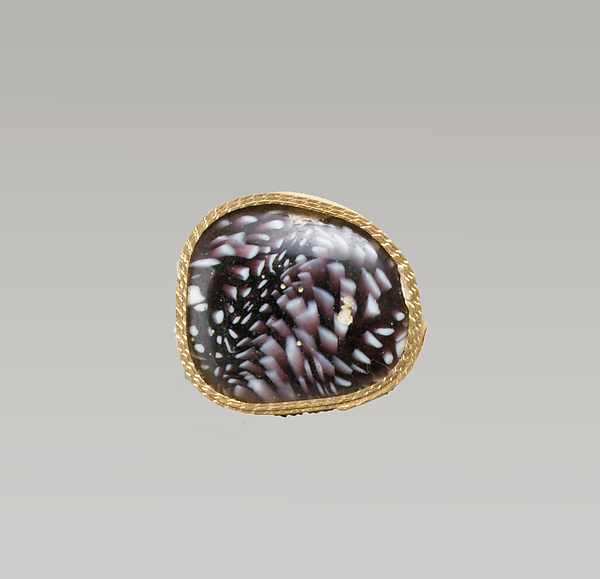 Glass mosaic bowl fragment