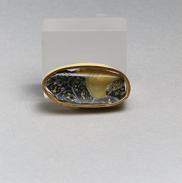 Glass mosaic carinated bowl fragment by an unrecorded maker, The Metropolitan Museum of Art