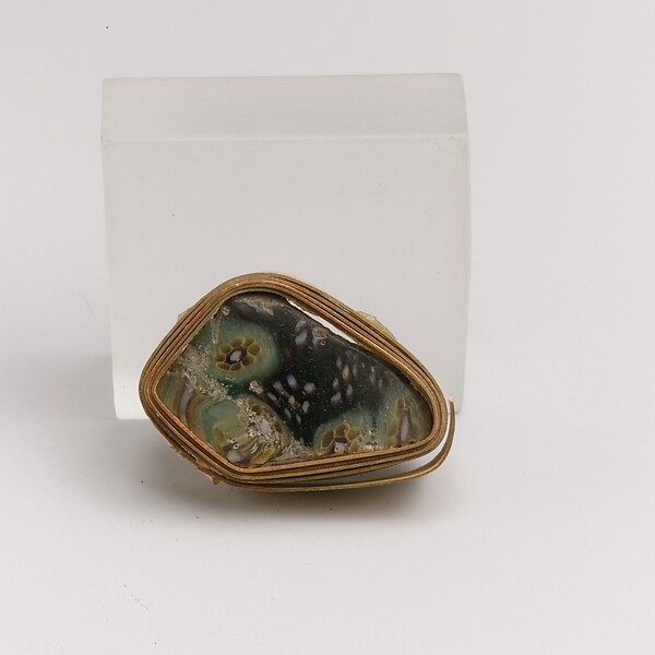 Glass mosaic bowl fragment by an unrecorded maker, The Metropolitan Museum of Art