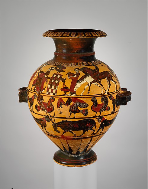 Terracotta hydria (water jar)