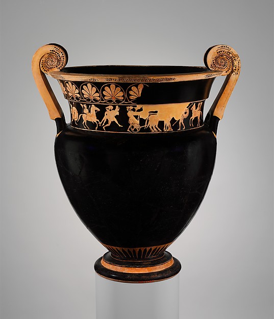 Terracotta volute-krater (bowl for mixing wine and water)