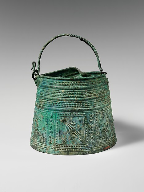 Bronze situla (bucket) by an unrecorded maker, The Metropolitan Museum of Art