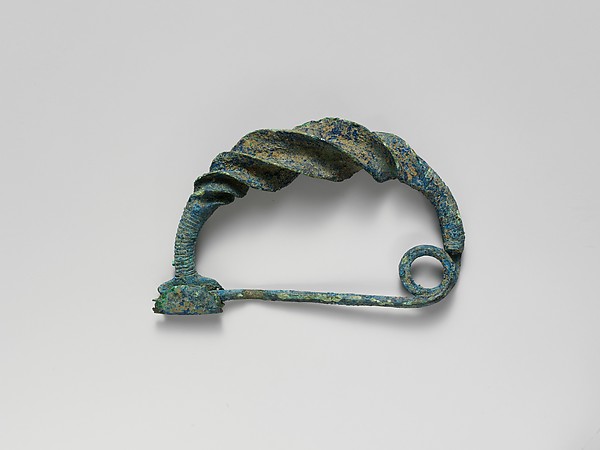 Bronze spiral-type fibula (safety pin) by an unrecorded maker, The Metropolitan Museum of Art