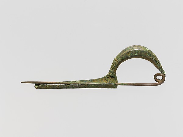 Bronze sanguisuga-type fibula (safety pin) by an unrecorded maker, The Metropolitan Museum of Art
