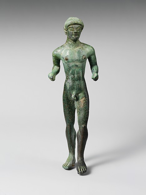 Bronze statuette of a youth
