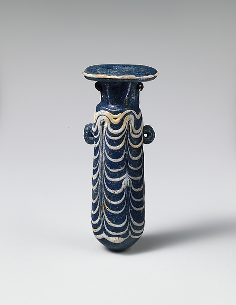 Glass alabastron (perfume bottle) by an unrecorded maker, The Metropolitan Museum of Art