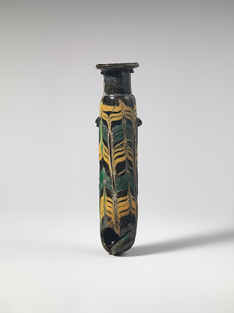 Glass alabastron (perfume bottle) by an unrecorded maker, The Metropolitan Museum of Art