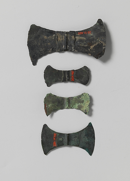 Bronze double-ax head by an unrecorded maker, The Metropolitan Museum of Art