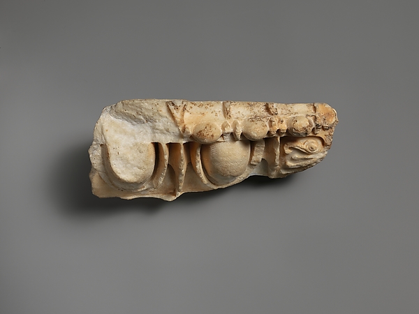 Marble architectural fragment, ca. 421–409 BCE