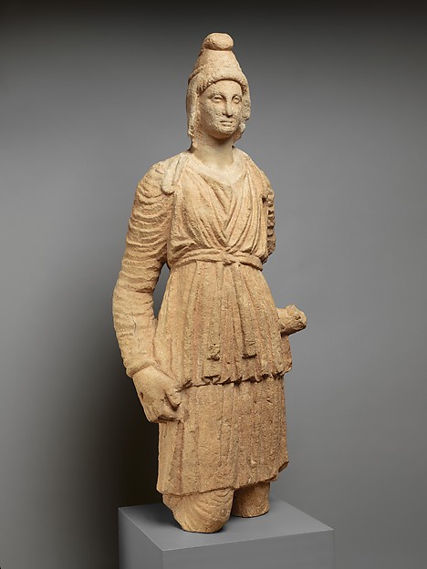 Limestone statue of Artemis Bendis by an unrecorded maker, The Metropolitan Museum of Art