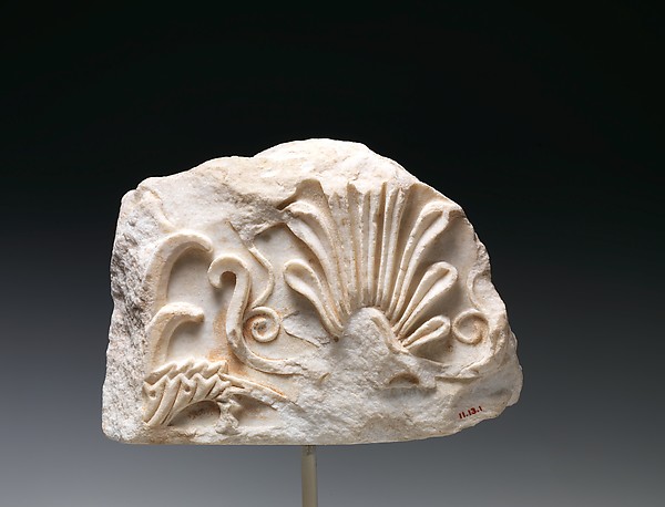 Marble architectural fragment, ca. 350 BCE