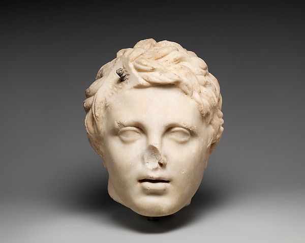 Marble head of a boy, 1st century CE