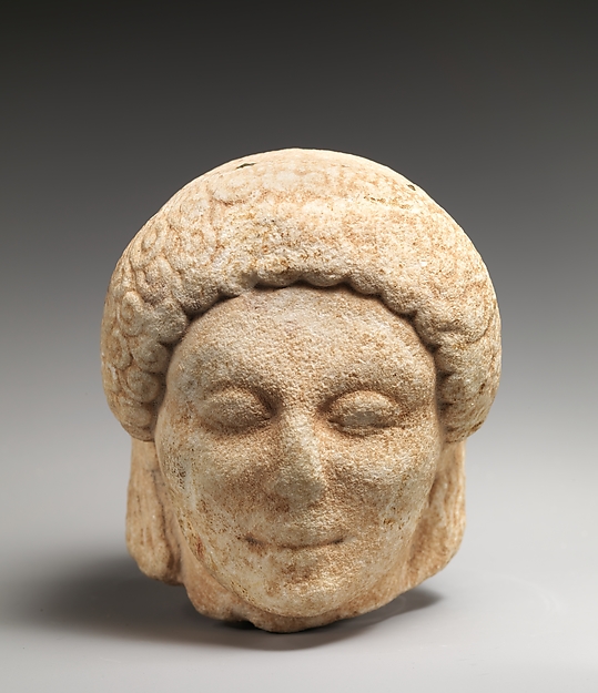 Marble head of a kouros (youth)