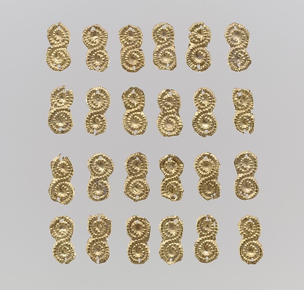Gold sheet appliques