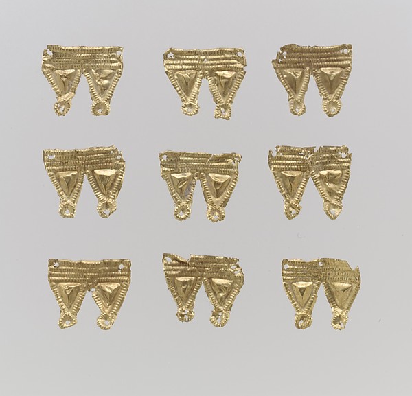 Appliqués, two triangles joined, 25