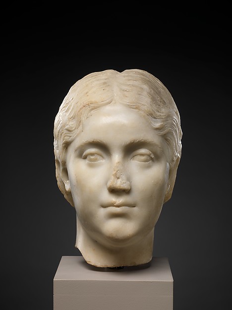 Marble portrait of a young woman