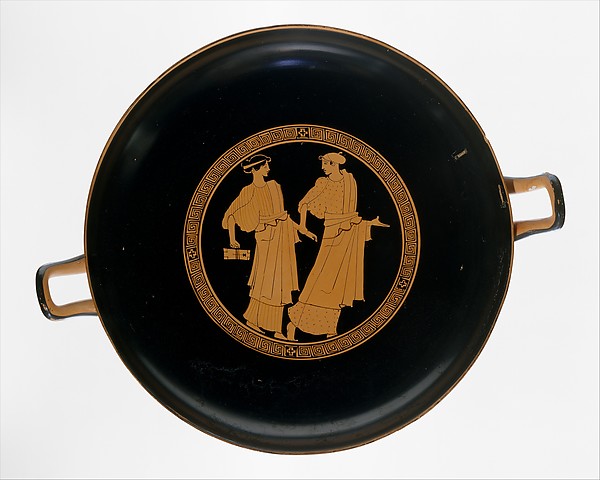 Terracotta kylix (drinking cup) by Painter of Bologna 417, The Metropolitan Museum of Art
