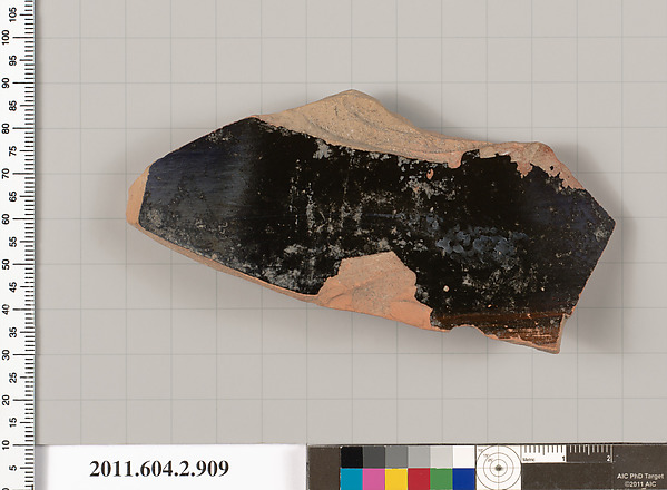 Terracotta fragment of a bell-krater (bowl for mixing wine and water)?