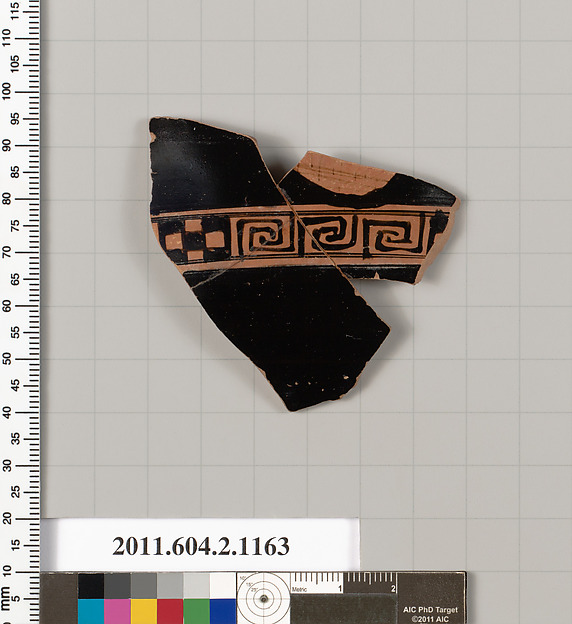 Terracotta fragment of a skyphos (deep drinking cup)