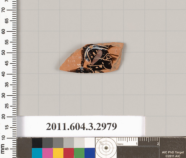 Terracotta fragment from a closed shape