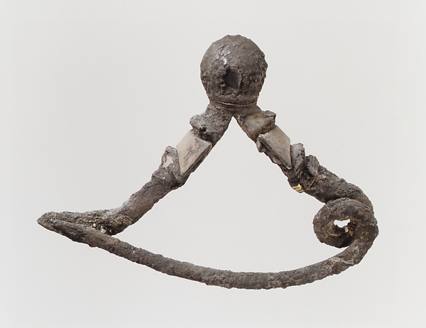 Silver-gilt fibula (safety pin)
