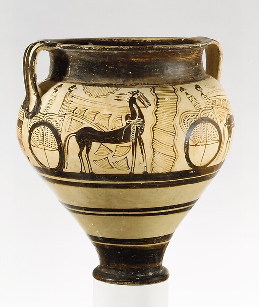 Terracotta chariot krater