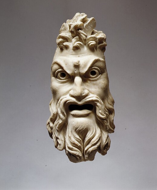 Marble mask of Pan, 1st century CE