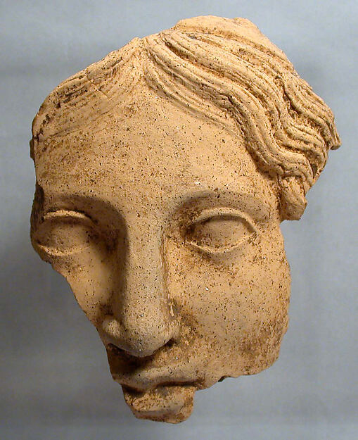 Fragmentary terracotta female head by an unrecorded maker, The Metropolitan Museum of Art