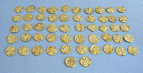 Gold rosette attachments by an unrecorded maker, The Metropolitan Museum of Art