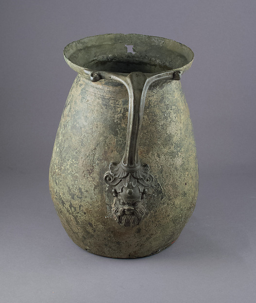 Jug with handle of Silenos head by an unrecorded maker, The Metropolitan Museum of Art
