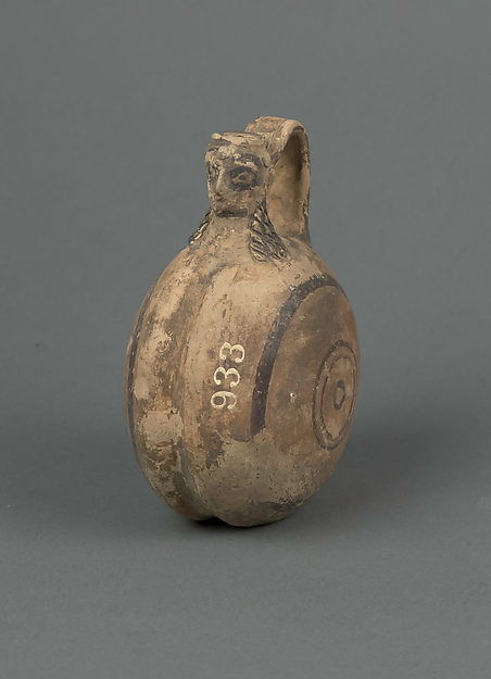 Jug with female head by an unrecorded maker, The Metropolitan Museum of Art
