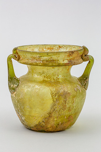 Glass jar with two handles by an unrecorded maker, The Metropolitan Museum of Art